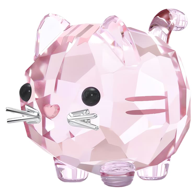 Chubby Cats Pink Cat by SWAROVSKI