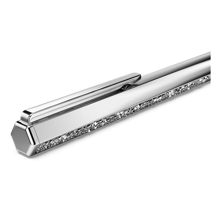 Crystal Shimmer ballpoint pen, Silver Tone, Chrome plated by SWAROVSKI