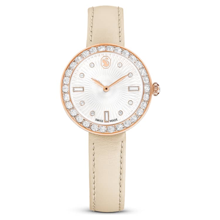 タイムセール 半額 Star Symbolica Swarovski watch, Leather Star, Made, Swiss 時計