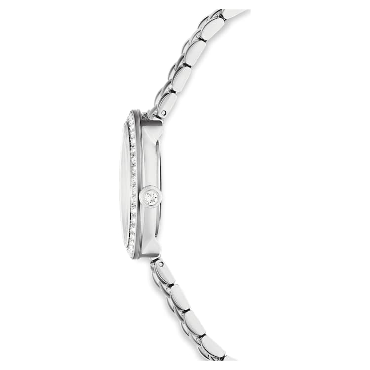 Certa watch, Swiss Made, Metal bracelet, Silver Tone, Stainless steel by SWAROVSKI