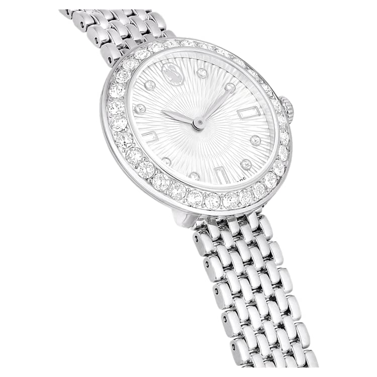 Certa watch, Swiss Made, Metal bracelet, Silver Tone, Stainless steel by SWAROVSKI