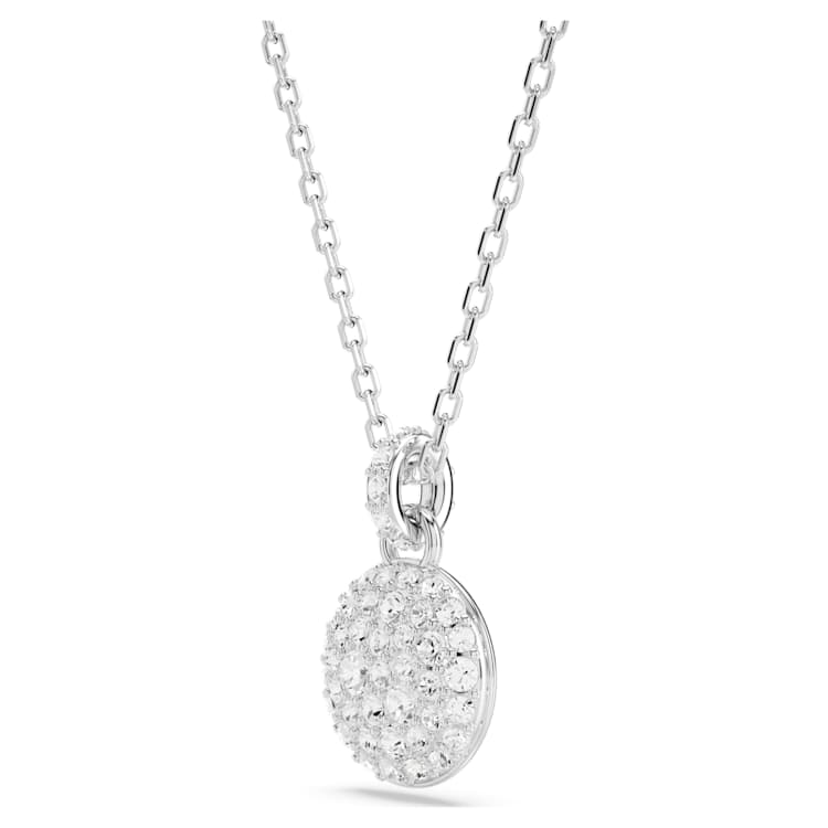 Sublima set, White, Rhodium plated by SWAROVSKI