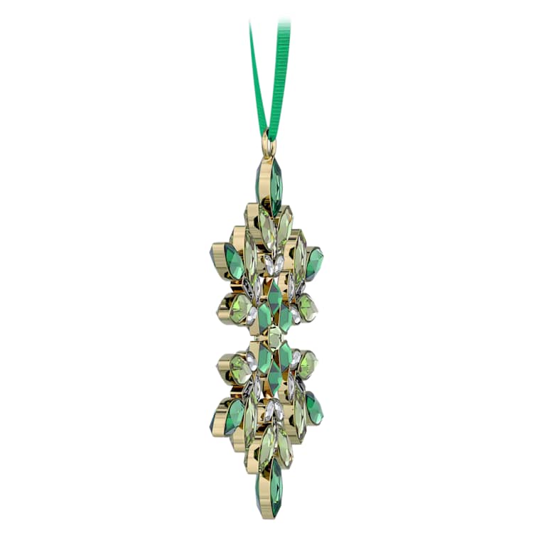 Gema Holiday Ornament, Green by SWAROVSKI