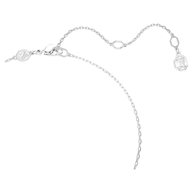 Constella pendant, Pavé, Round cut, White, Rhodium plated by SWAROVSKI