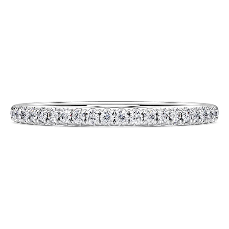 Eternity band ring, Lab-grown diamonds 0.2 ct tw, Round cut, Sterling silver by SWAROVSKI