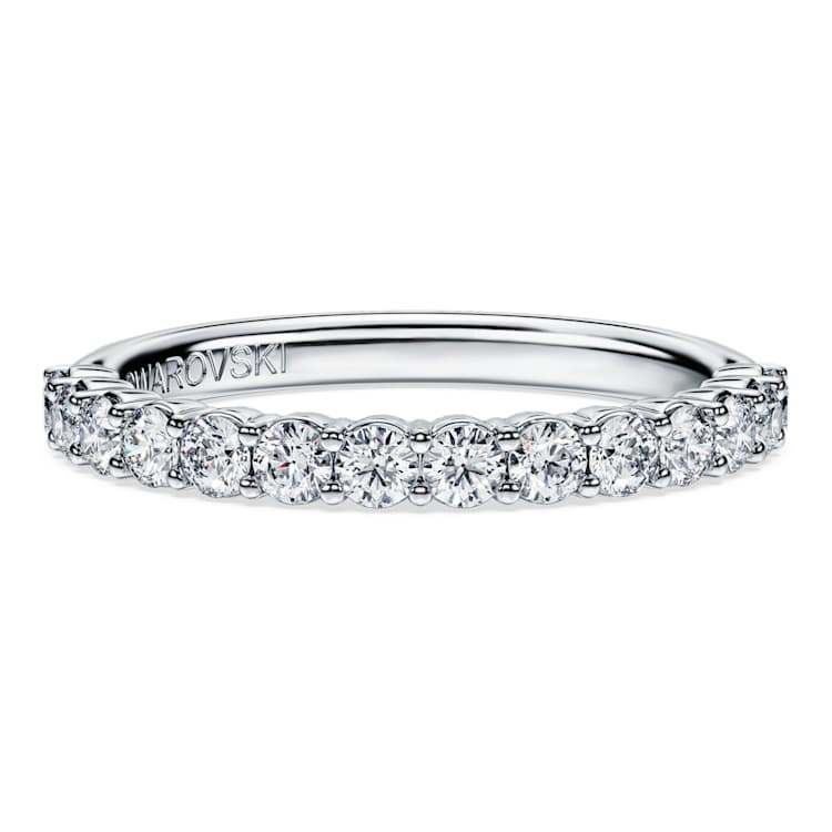 Eternity band ring, Lab-grown diamonds 0.5 ct tw, Round cut, 14K white gold by SWAROVSKI