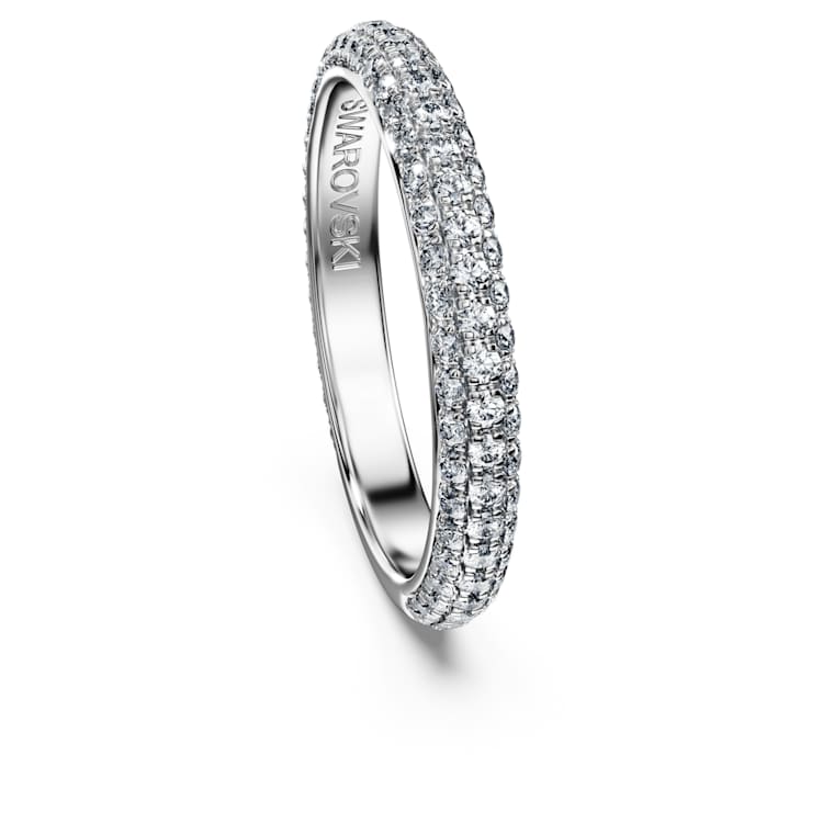 Eternity band ring, Lab-grown diamonds 0.75 ct tw, Round cut, 14K white gold by SWAROVSKI