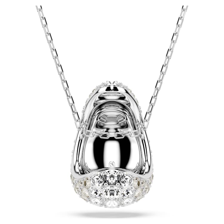 Sublima pendant, Round cut, White, Rhodium plated by SWAROVSKI