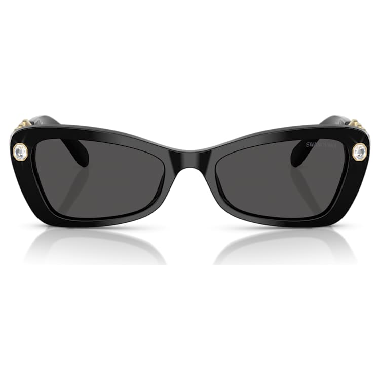 Sunglasses, Rectangular shape, SK6033, Black by SWAROVSKI