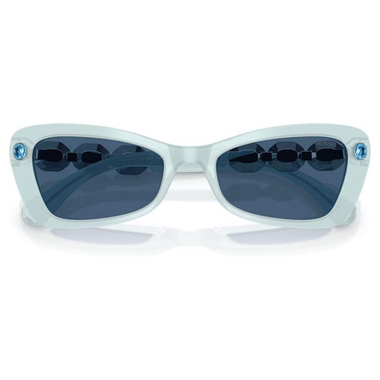 Sunglasses, Rectangular shape, SK6033, Blue by SWAROVSKI