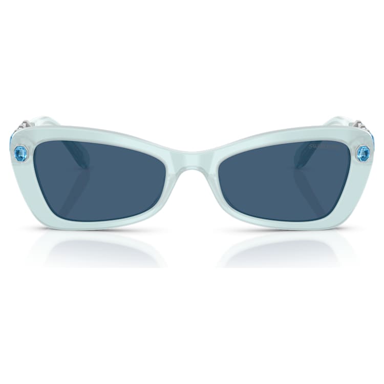 Sunglasses, Rectangular shape, SK6033, Blue by SWAROVSKI