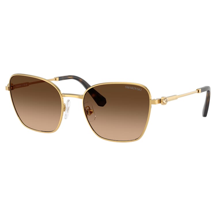 Sunglasses, Square shape, SK7029, Gold tone by SWAROVSKI