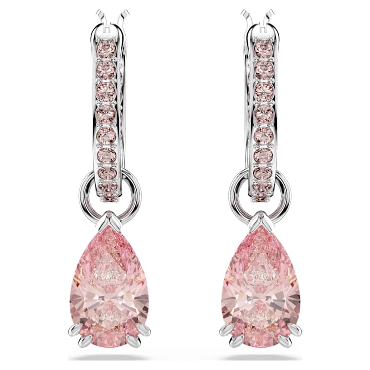 Swarovski pink earrings shop