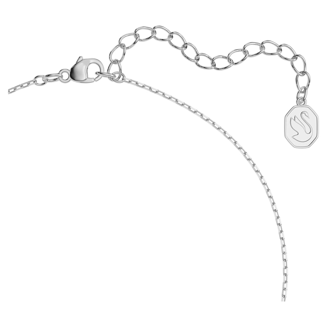 Una set, Trilliant cut, Pink, Rhodium plated by SWAROVSKI