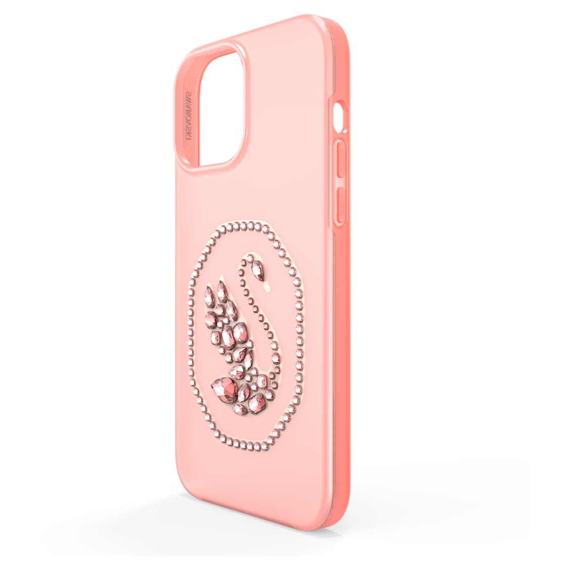 Smartphone case, Swan, iPhone® 13 Pro Max, Pale pink by SWAROVSKI