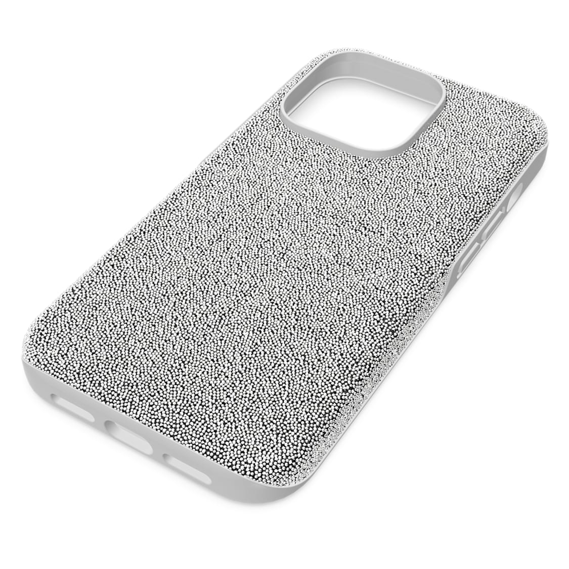 High smartphone case, iPhone® 14 Pro, Silver Tone by SWAROVSKI