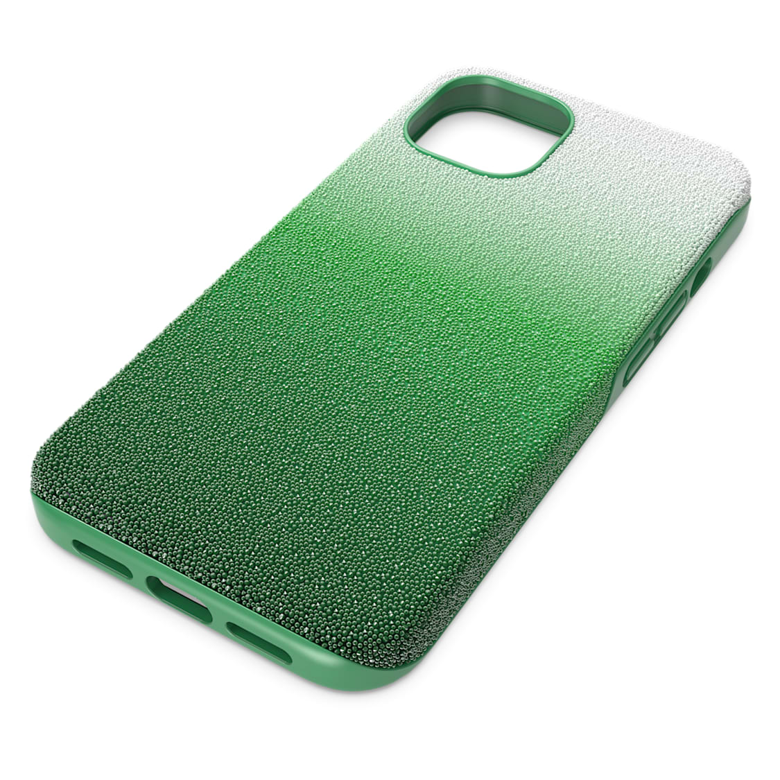 High smartphone case, iPhone® 13, Green by SWAROVSKI
