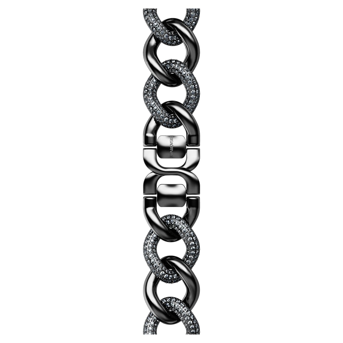 Chain strap, For Apple Watch® 40 mm & 41mm, Black, Black finish by SWAROVSKI