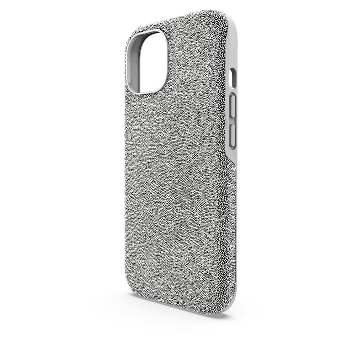 High smartphone case, iPhone® 15, Silver tone by SWAROVSKI