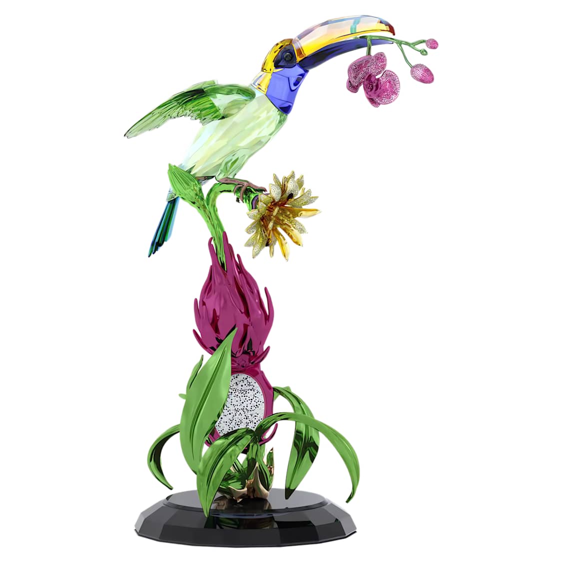 Idyllia Toucan and Dragon Fruit Totem Limited Edition by SWAROVSKI