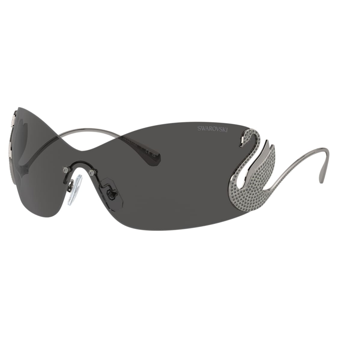 Sunglasses, Mask, Swan, SK7020, Grey by SWAROVSKI