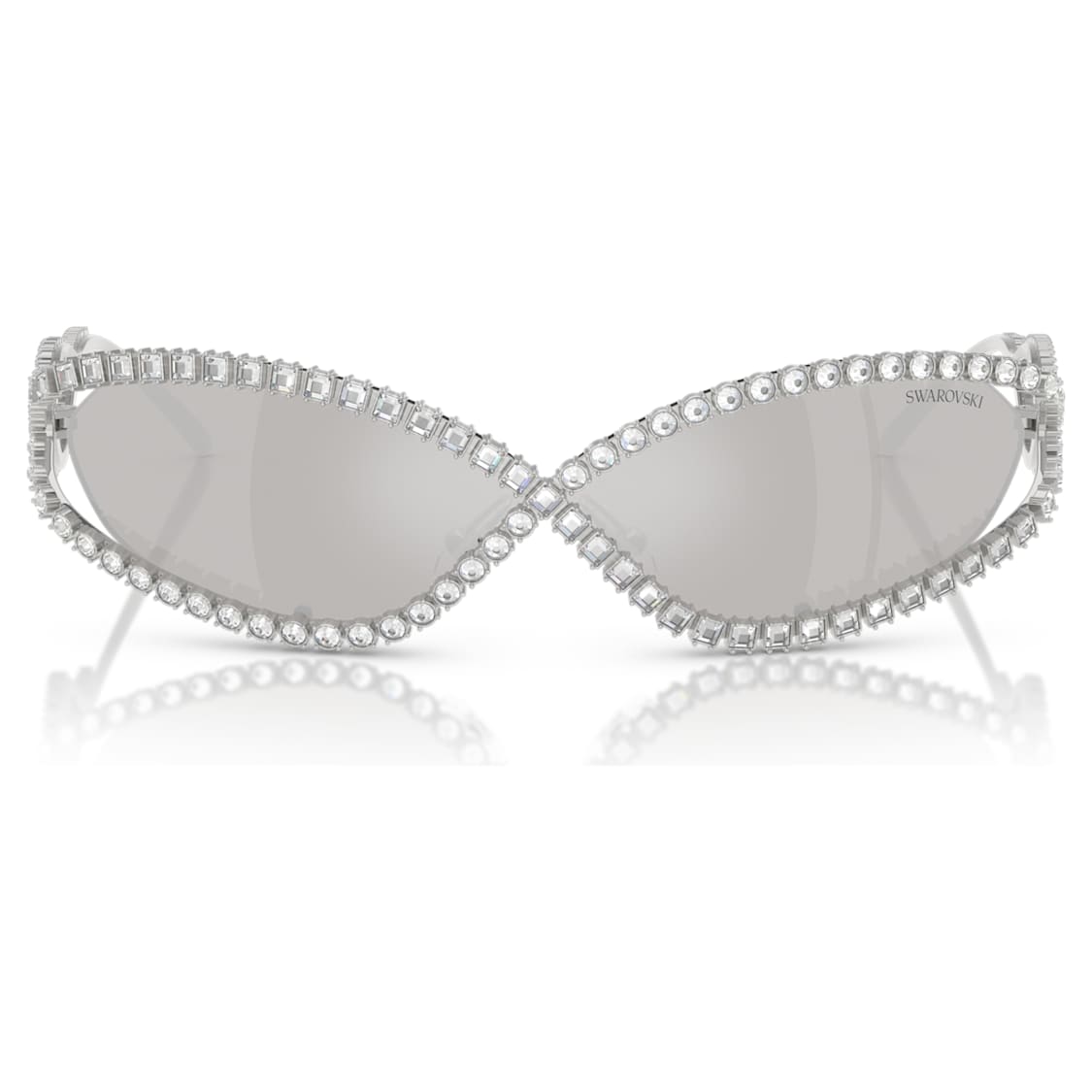 Sunglasses, Mask shape, SK7024, Silver Tone by SWAROVSKI
