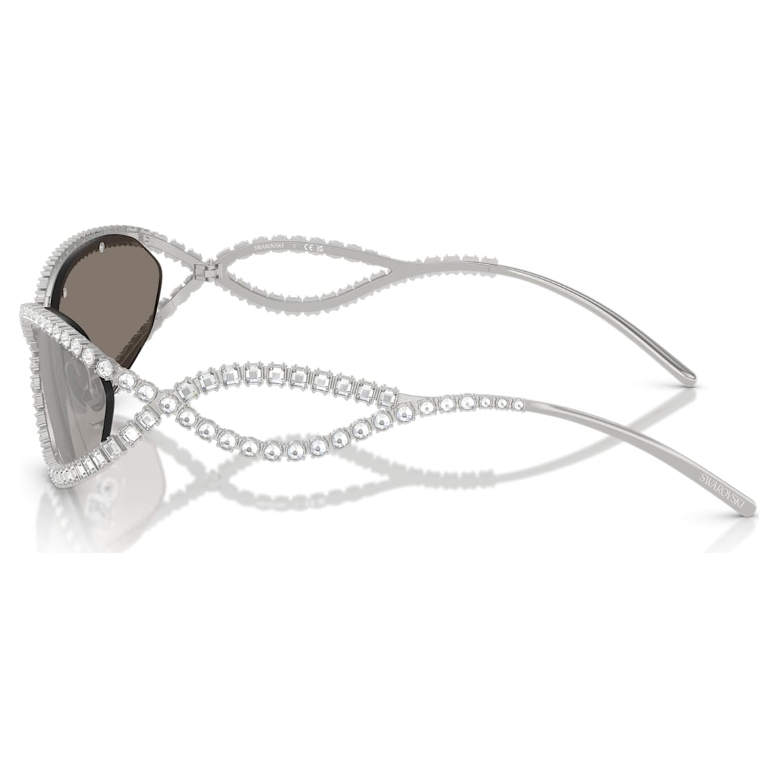 Sunglasses, Mask shape, SK7024, Silver Tone by SWAROVSKI