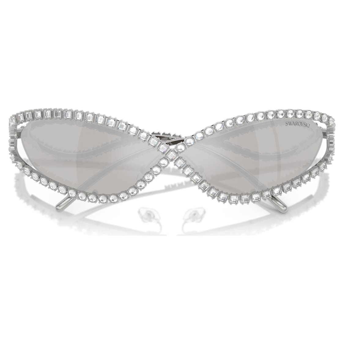 Sunglasses, Mask shape, SK7024, Silver Tone by SWAROVSKI
