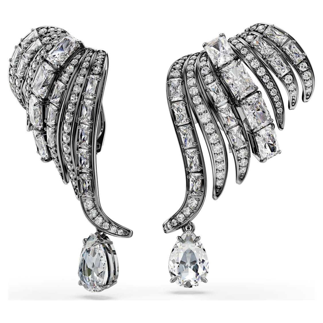 The Vienna Collection ear cuffs, Feather, White