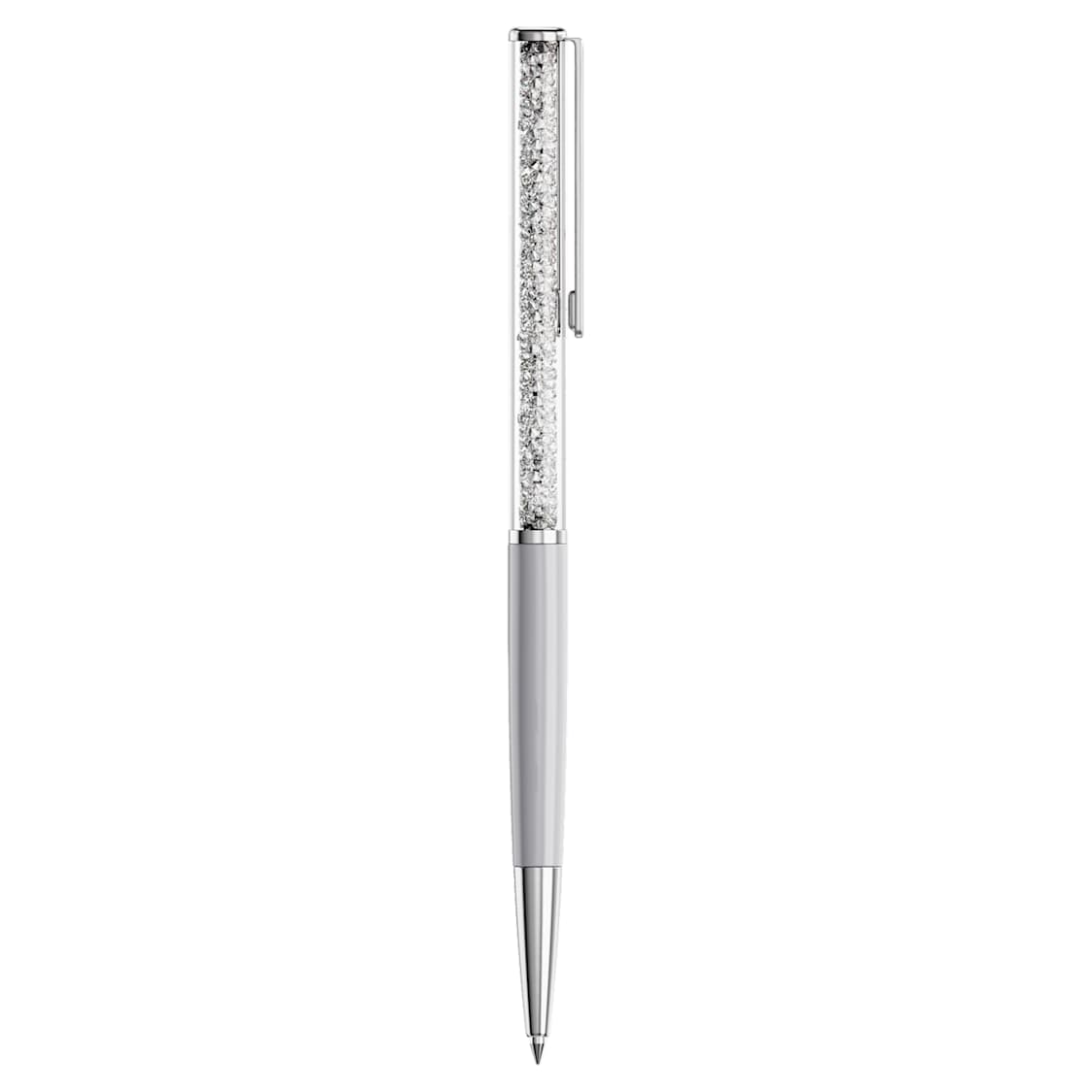 Crystalline ballpoint pen, Grey, Grey lacquered