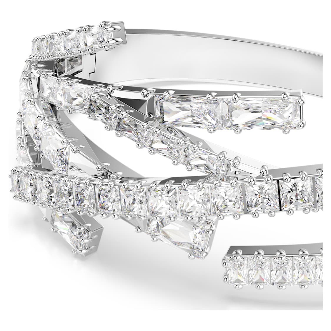 Matrix bangle, Mixed cuts, White