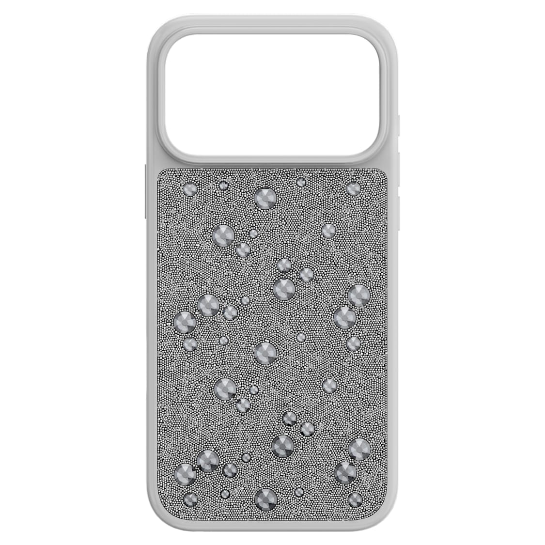High smartphone case, Flat Back crystals, iPhone® 17 Pro Max, Silver tone by SWAROVSKI