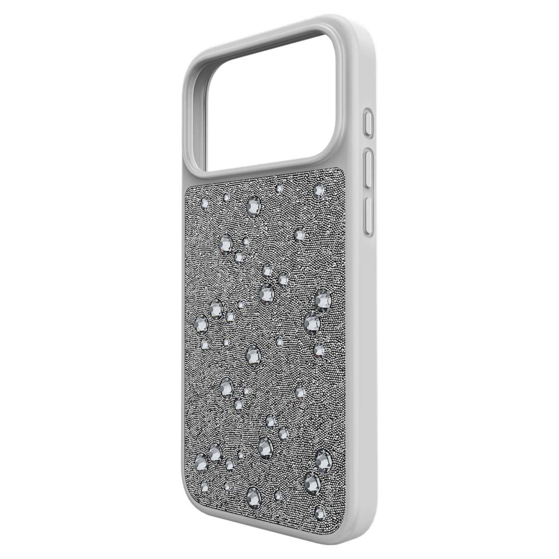 High smartphone case, Flat Back crystals, iPhone® 17 Pro Max, Silver tone by SWAROVSKI