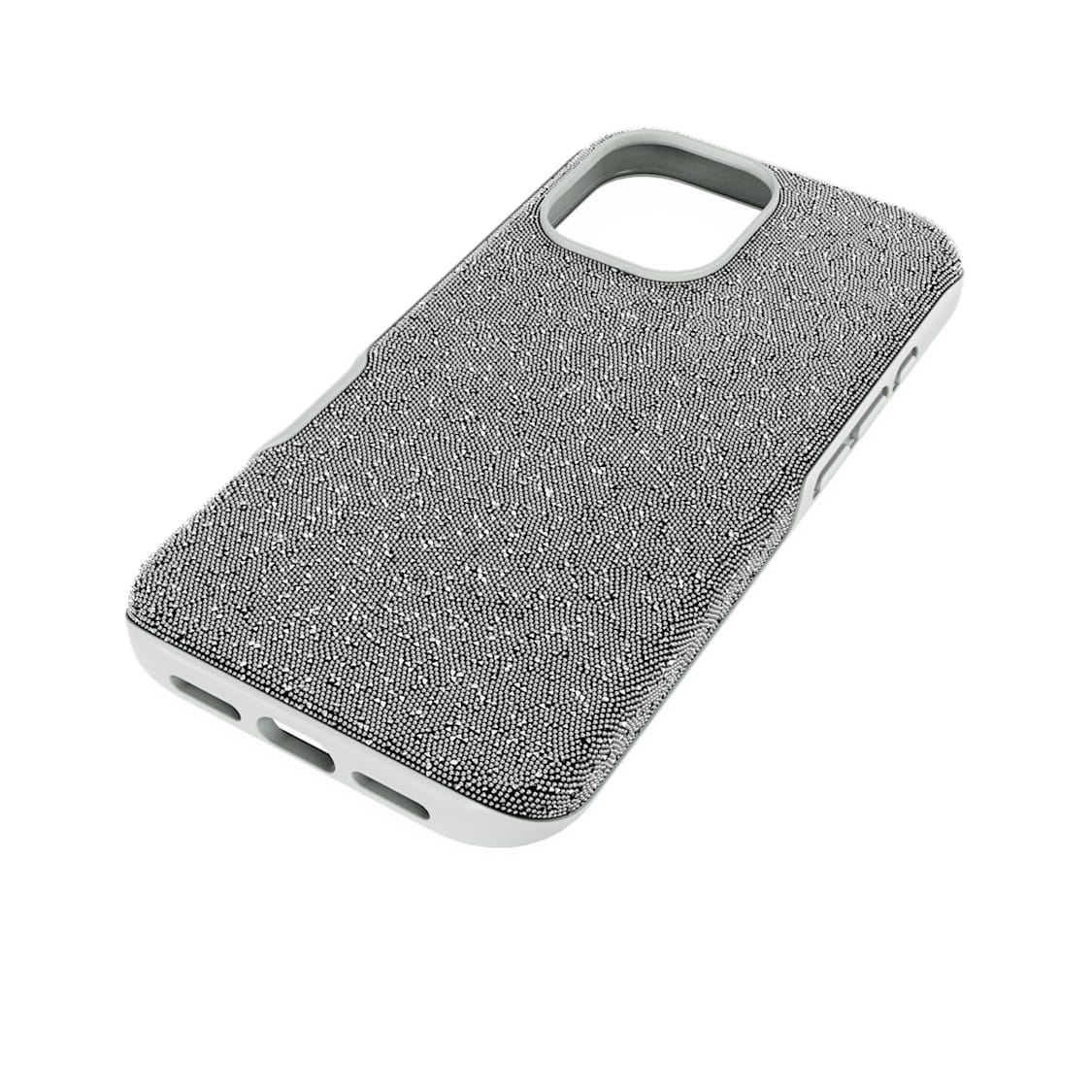 High smartphone case, iPhone® 17, Silver tone by SWAROVSKI