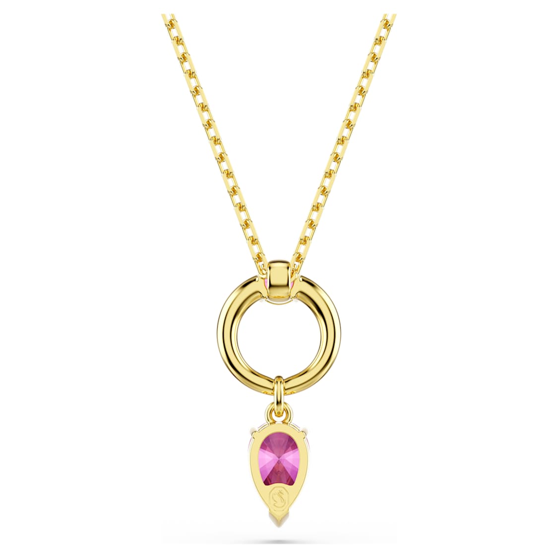 Mesmera pendant, Mixed cuts, Red, Gold-tone plated by SWAROVSKI