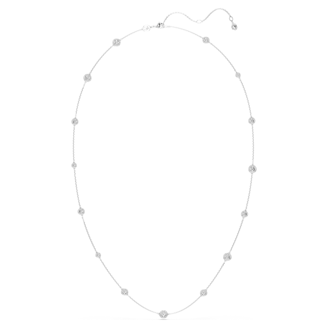 Una Angelic strandage, Round cut, White, Rhodium plated by SWAROVSKI