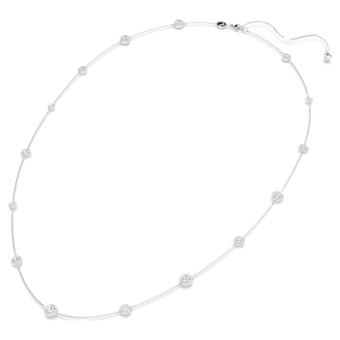 Una Angelic strandage, Round cut, White, Rhodium plated by SWAROVSKI