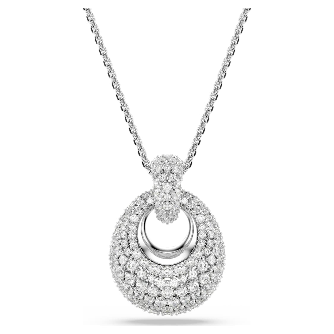 Sublima pendant, White, Rhodium plated by SWAROVSKI