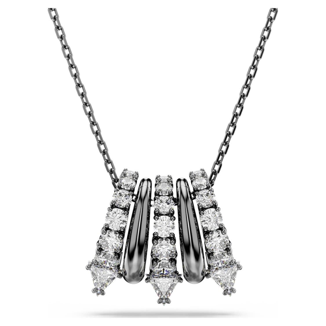 Sublima pendant, White, Ruthenium plated by SWAROVSKI