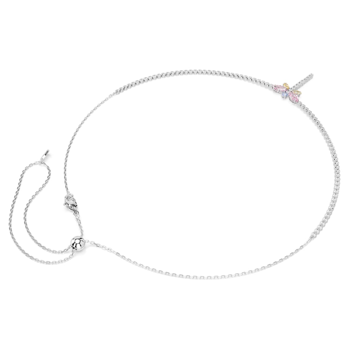 Ariana Grande x Swarovski Y necklace, Mixed cuts, Dragonfly, Multicoloured