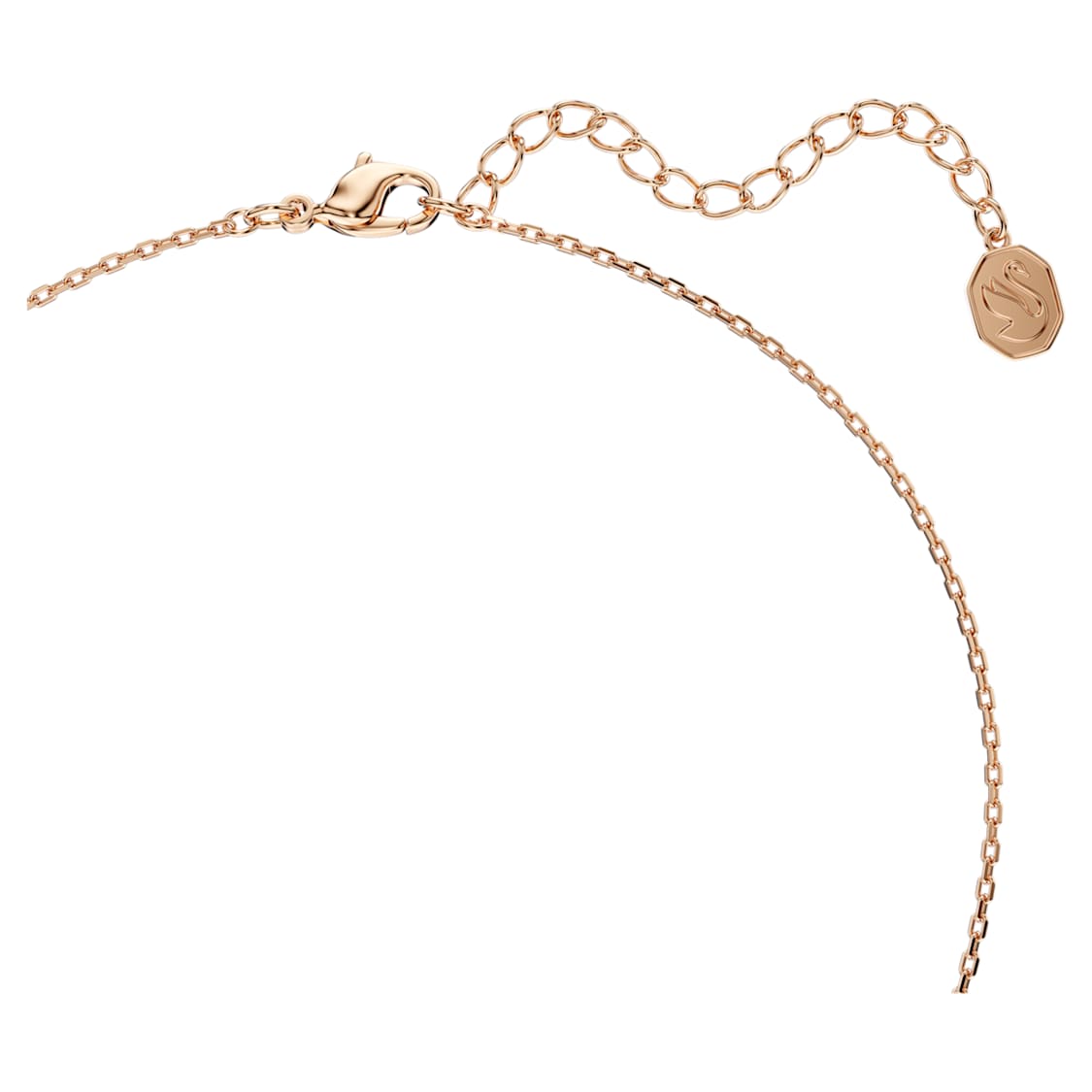 Mickey & Minnie pendant, Multicolored, Rose gold-tone plated by SWAROVSKI