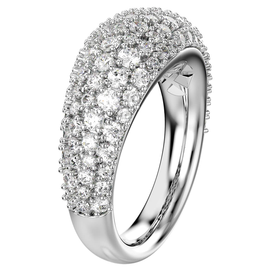 Sublima ring, White, Rhodium plated by SWAROVSKI
