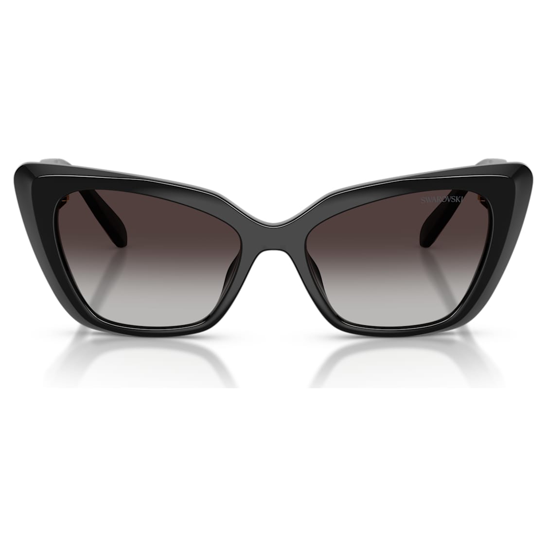 Sunglasses, Cat-Eye shape, SK6047, Black by SWAROVSKI