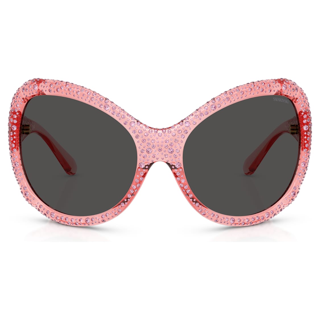 Sunglasses, Oversized, Cat-Eye shape, SK6052, Pink by SWAROVSKI
