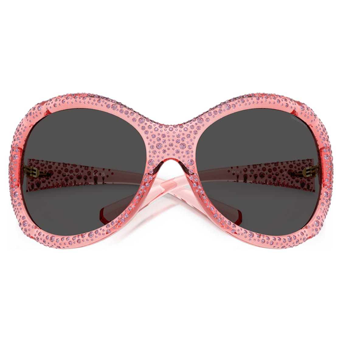 Sunglasses, Oversized, Cat-Eye shape, SK6052, Pink by SWAROVSKI