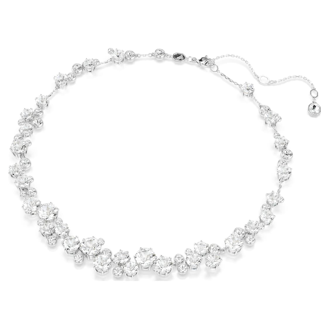 Constella set, Mixed cuts, White, Rhodium plated by SWAROVSKI