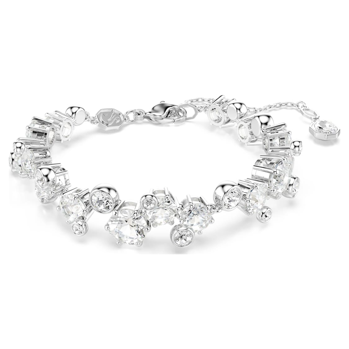 Constella set, Mixed cuts, White, Rhodium plated by SWAROVSKI