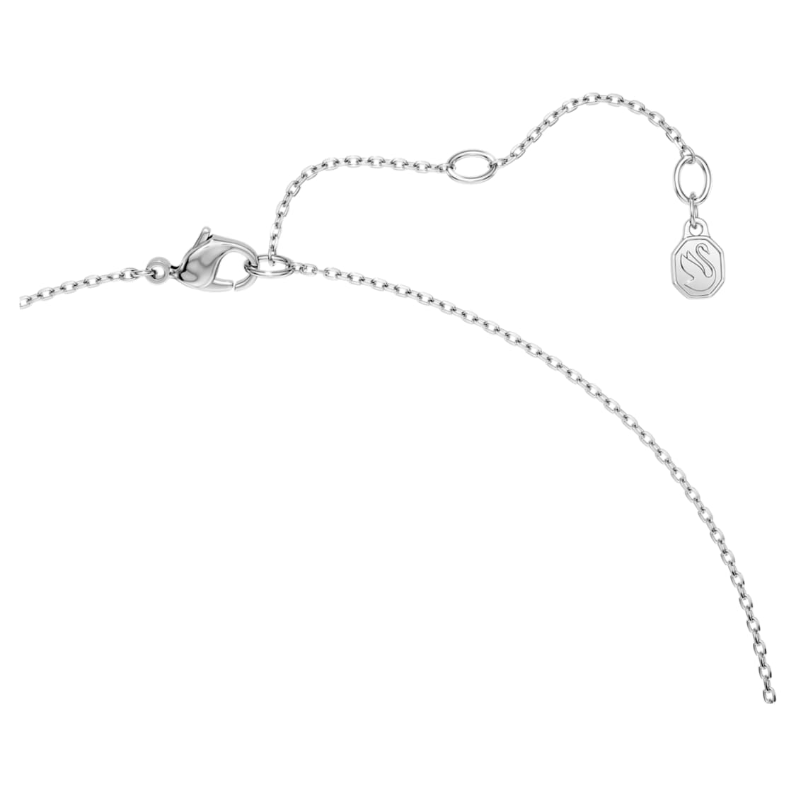 Eternity pendant, Lab-grown diamonds 0.5 ct tw, Heart shape, Sterling silver by SWAROVSKI