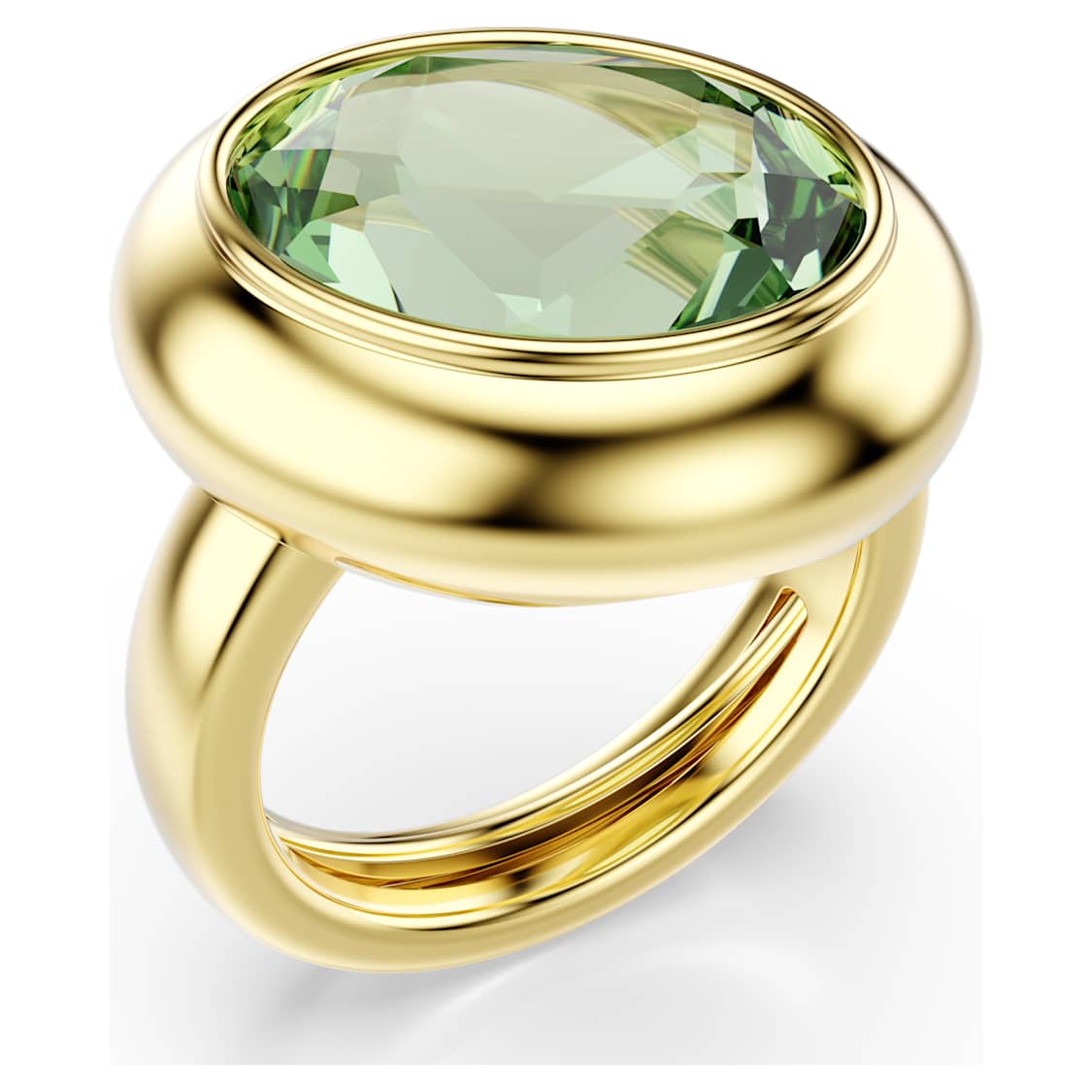 Gema motif ring, Set (3), Multicoloured, Gold-tone plated by SWAROVSKI