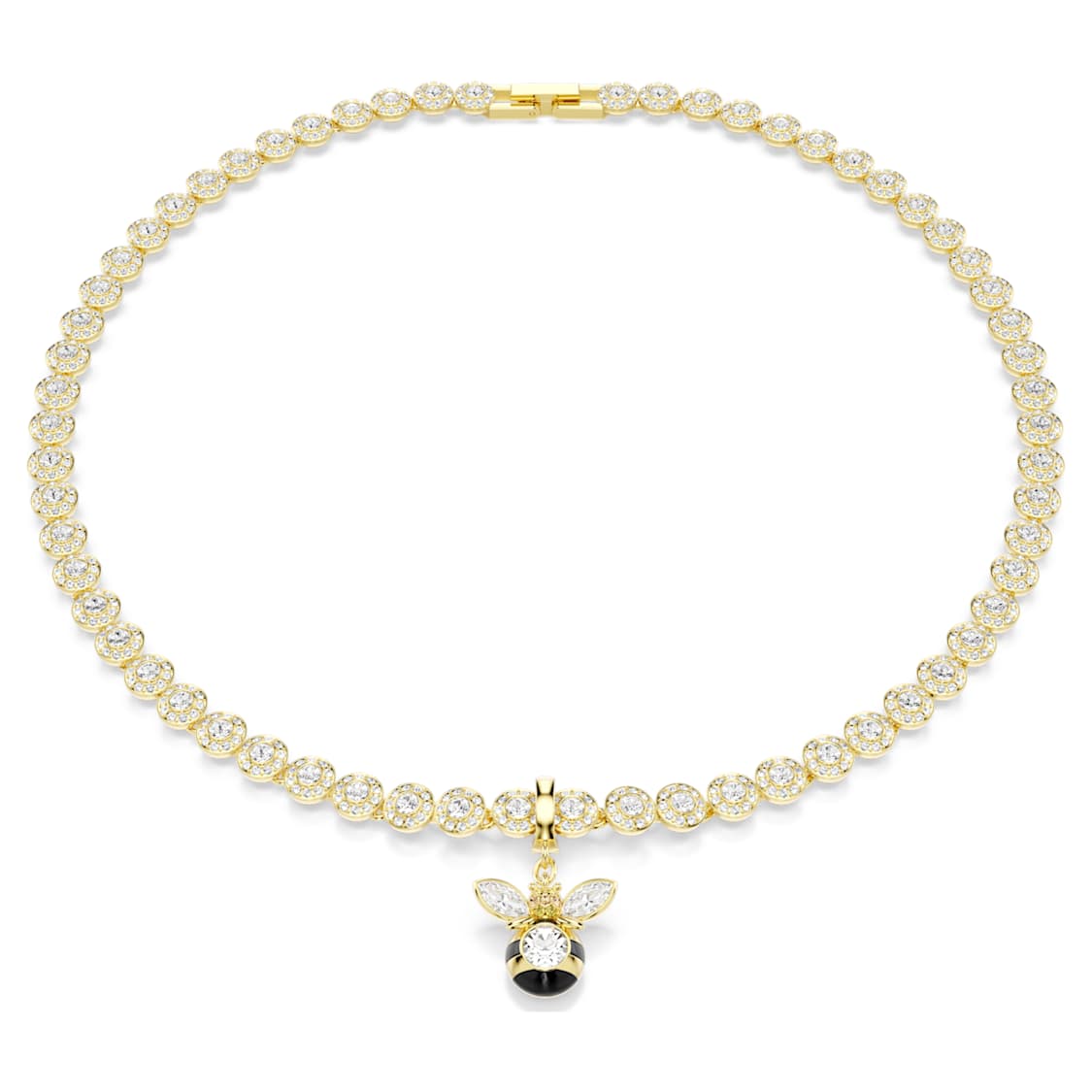 Idyllia charm, Mixed cuts, Bee, Multicoloured, Gold-tone plated by SWAROVSKI